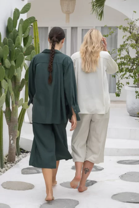 Olive Basics Delilah Expandable TENCEL™ Culottes - Image 8