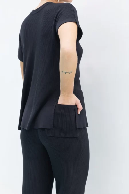 Olive Basics Abby Knit Pocket Pants - Image 3