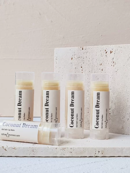A For Apothecary Coconut Dream Lip Balm (Kids Safe) - Image 3